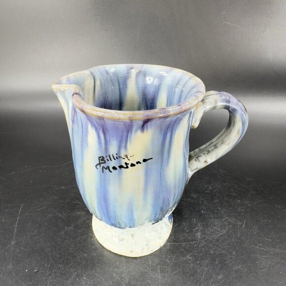 Hand Made Italian Art Pottery Small Pitcher Creamer Made In Italy Signed Vintage - Picture 14 of 16